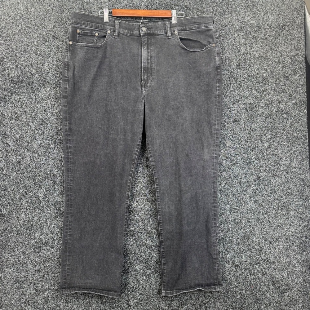 Lucky Brand Athletic Fit Gray Jeans Mens 46x30 Stretch Denim Charcoal Tapered